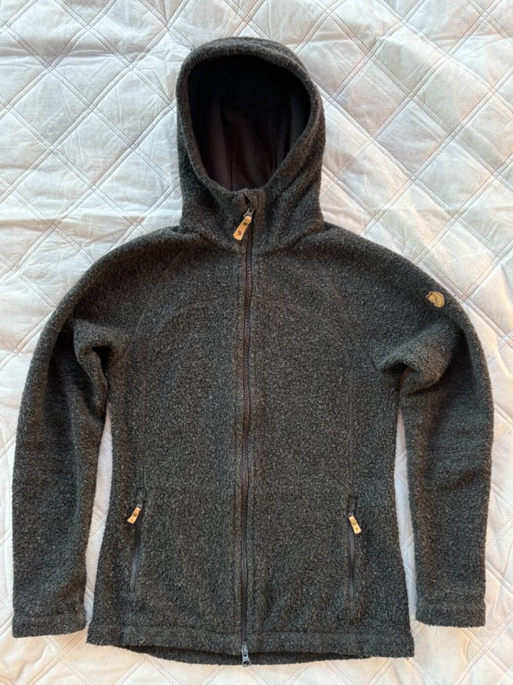 - Fjallraven Kaitum Fleece Full-zip Hooded Sweater - XS